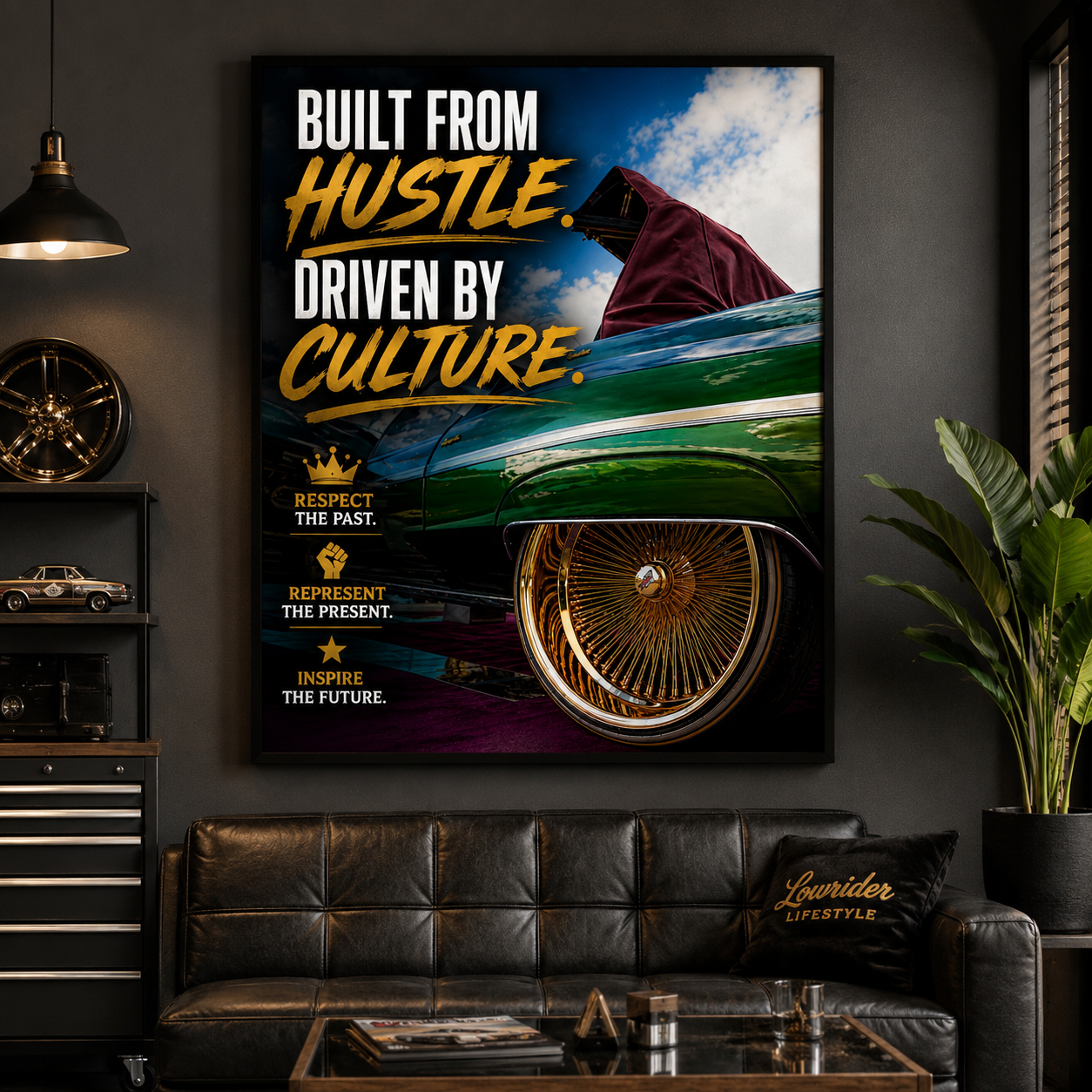 Built From Hustle – 18”x12” Acrylic Print